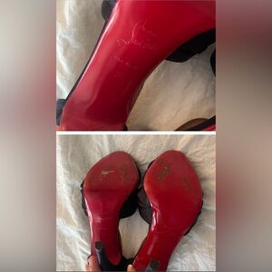 Christian Louboutin pompom heels size 6 , amazing condition !  only worn twice